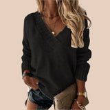 Camisola Aconchegante com Decote em V
