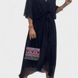 Monica - Vestido midi em chiffon