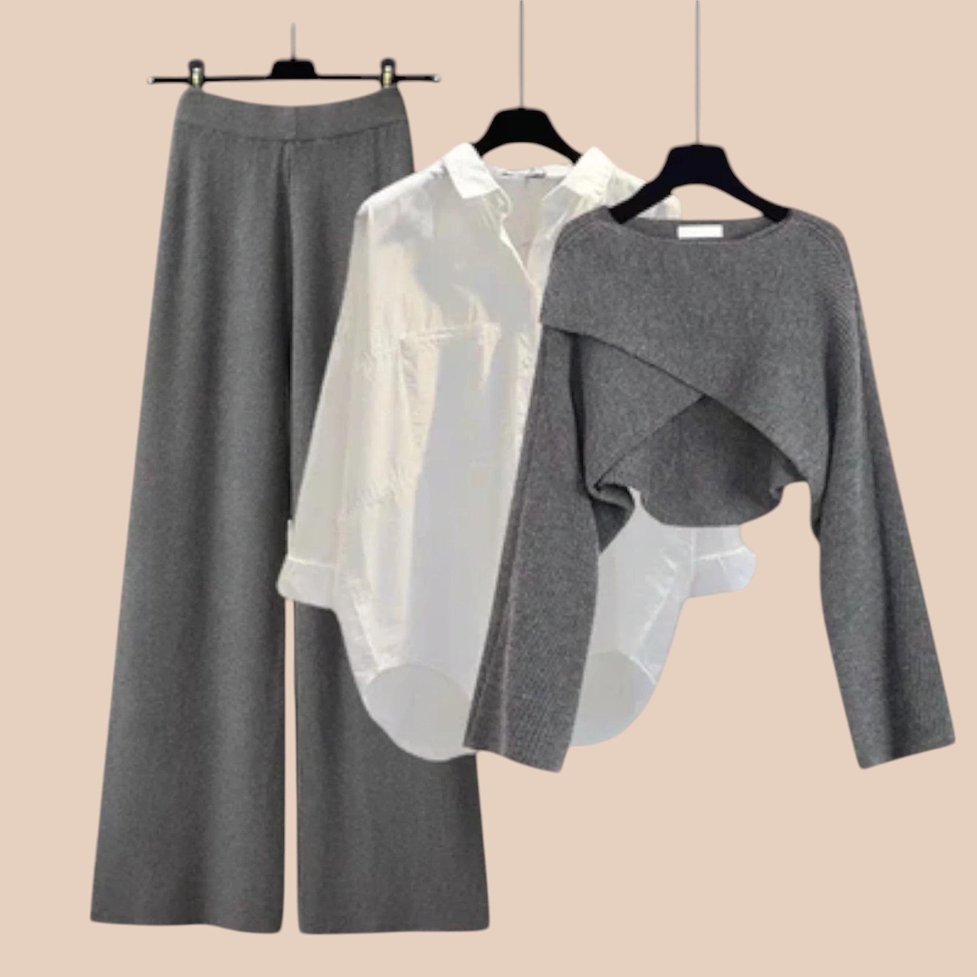 Conjunto Aconchegante de Três Peças