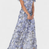 Ana - Vestido floral com mangas de folho