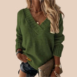 Camisola Aconchegante com Decote em V