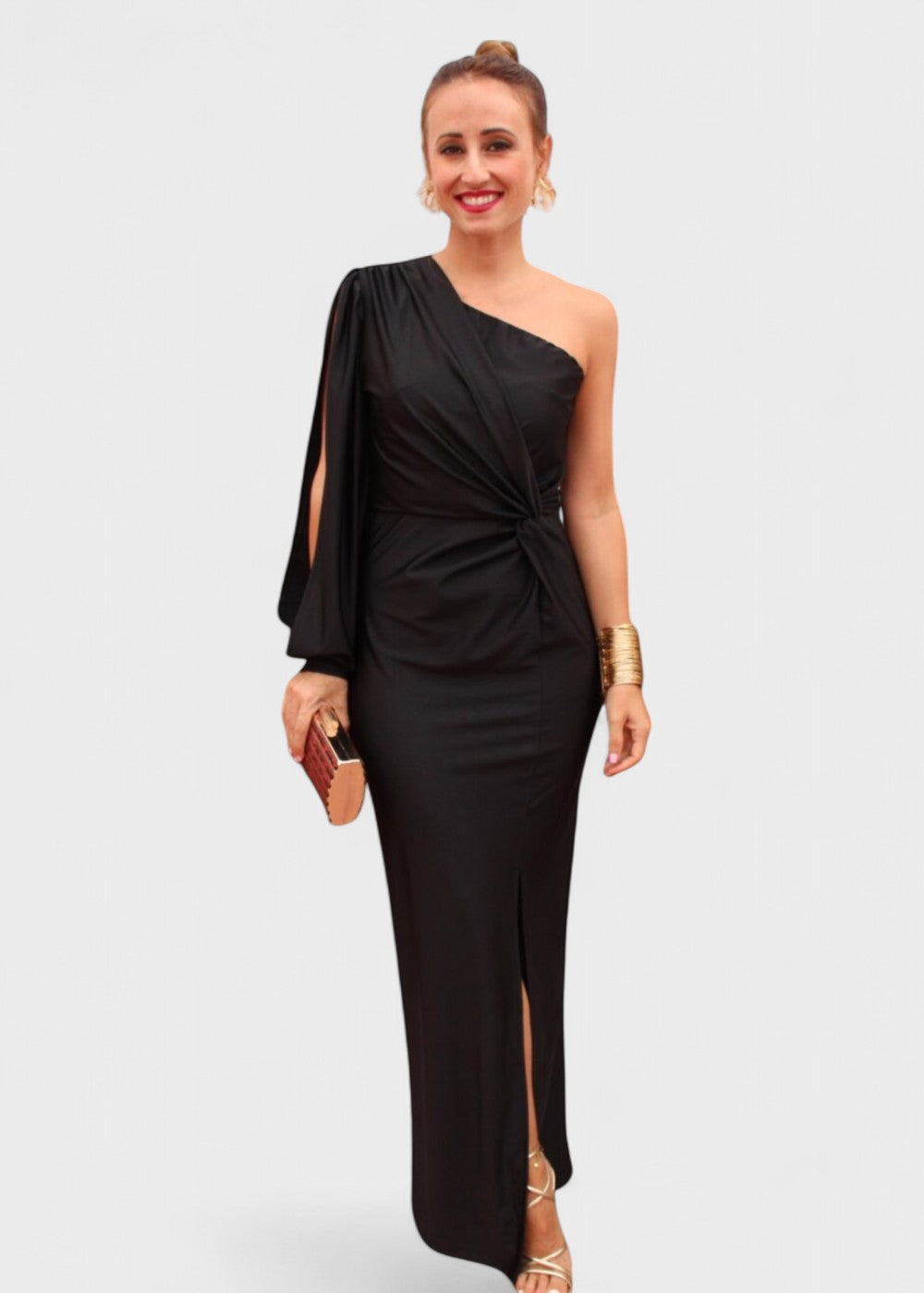 Rosa - Vestido de um ombro