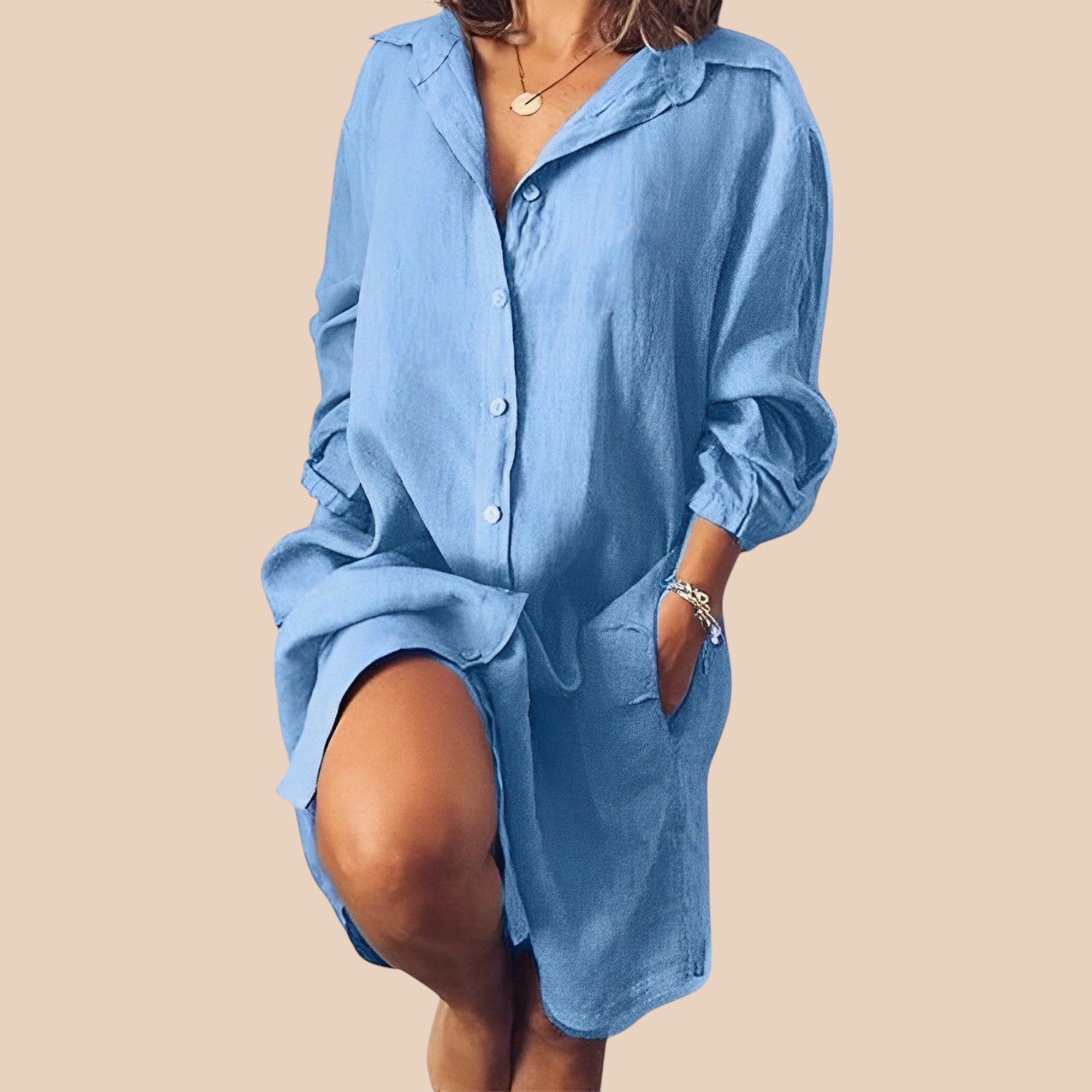 Blusa de linho casual para usar no dia a dia