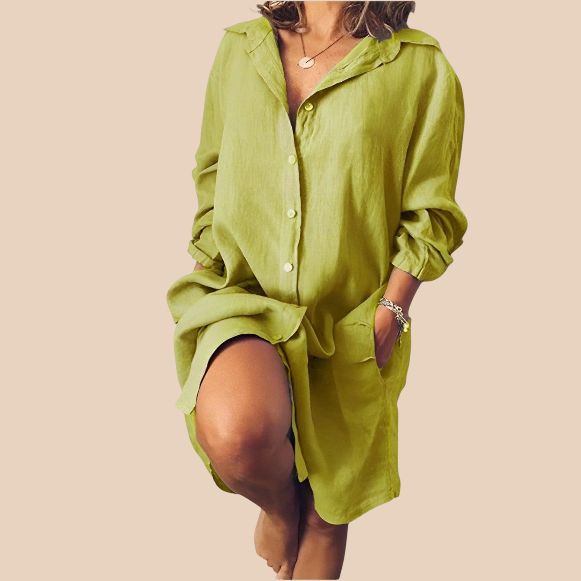 Blusa de linho casual para usar no dia a dia