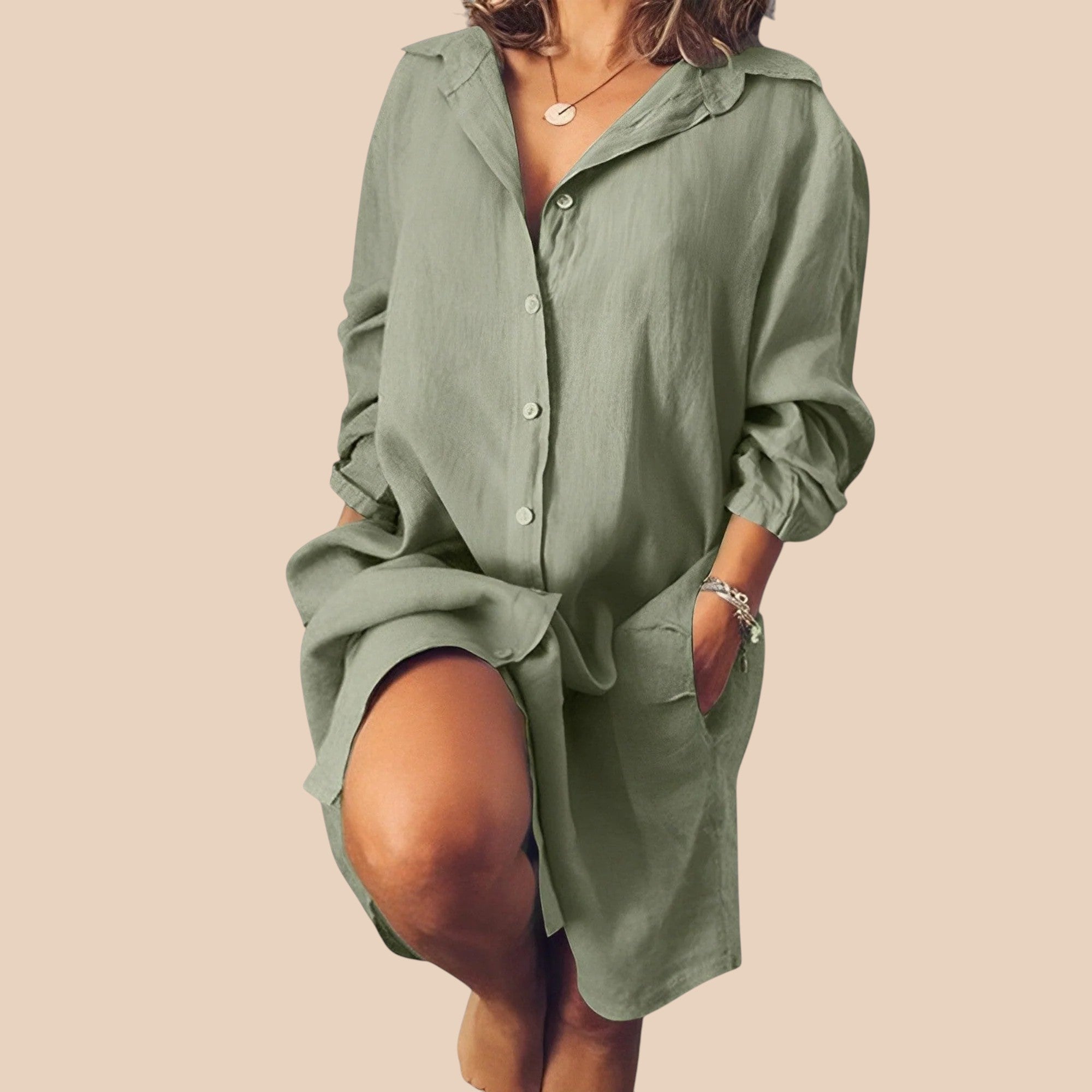 Blusa de linho casual para usar no dia a dia
