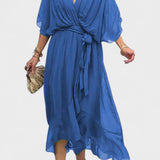 Monica - Vestido midi em chiffon