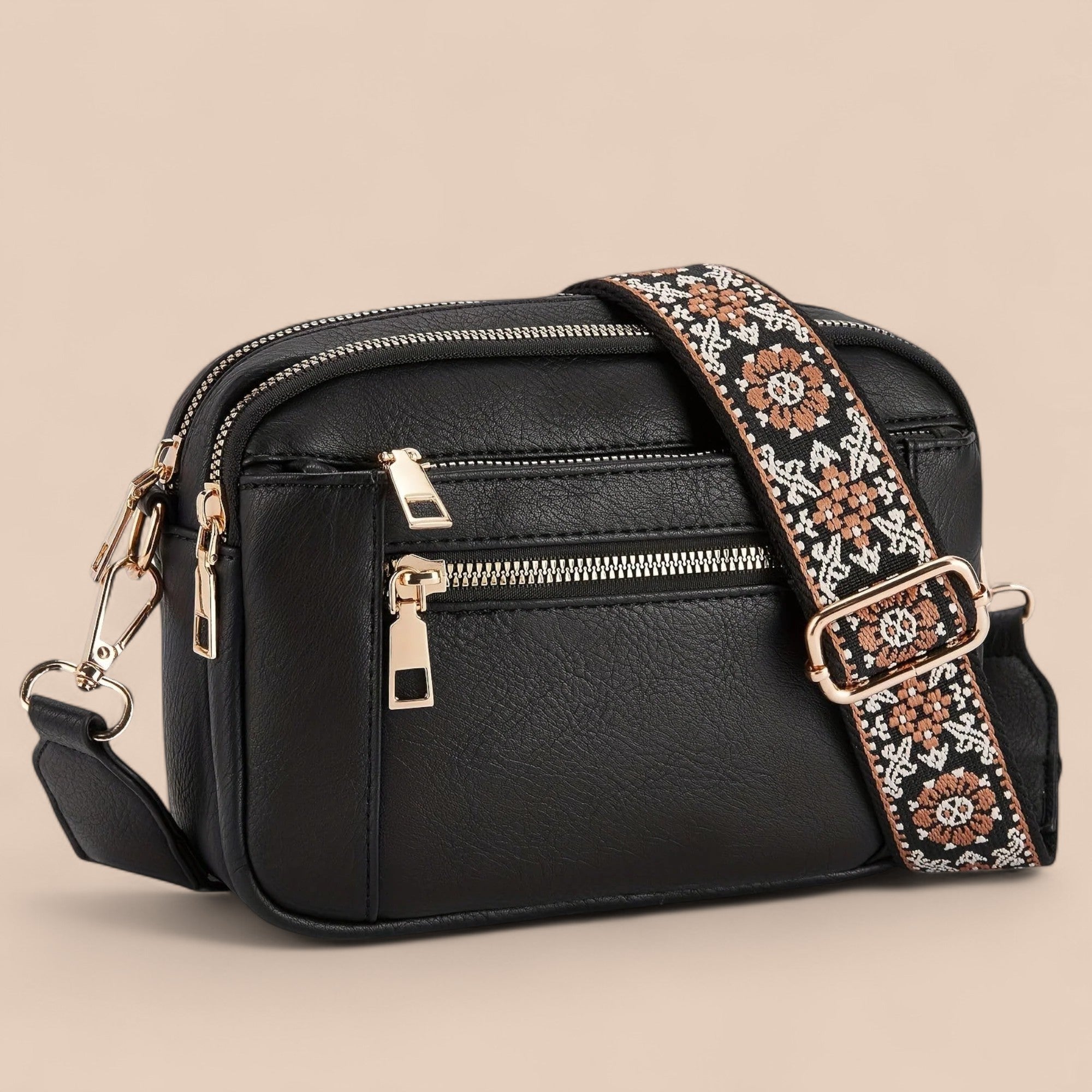 Nivra - Bolsa Tiracolo de Couro Vegano