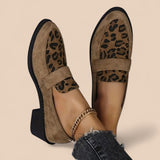 Carla - Sapatos femininos elegantes com estampa de leopardo