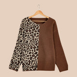Camisola Casual com Design de Leopardo