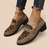 Carla - Sapatos femininos elegantes com estampa de leopardo