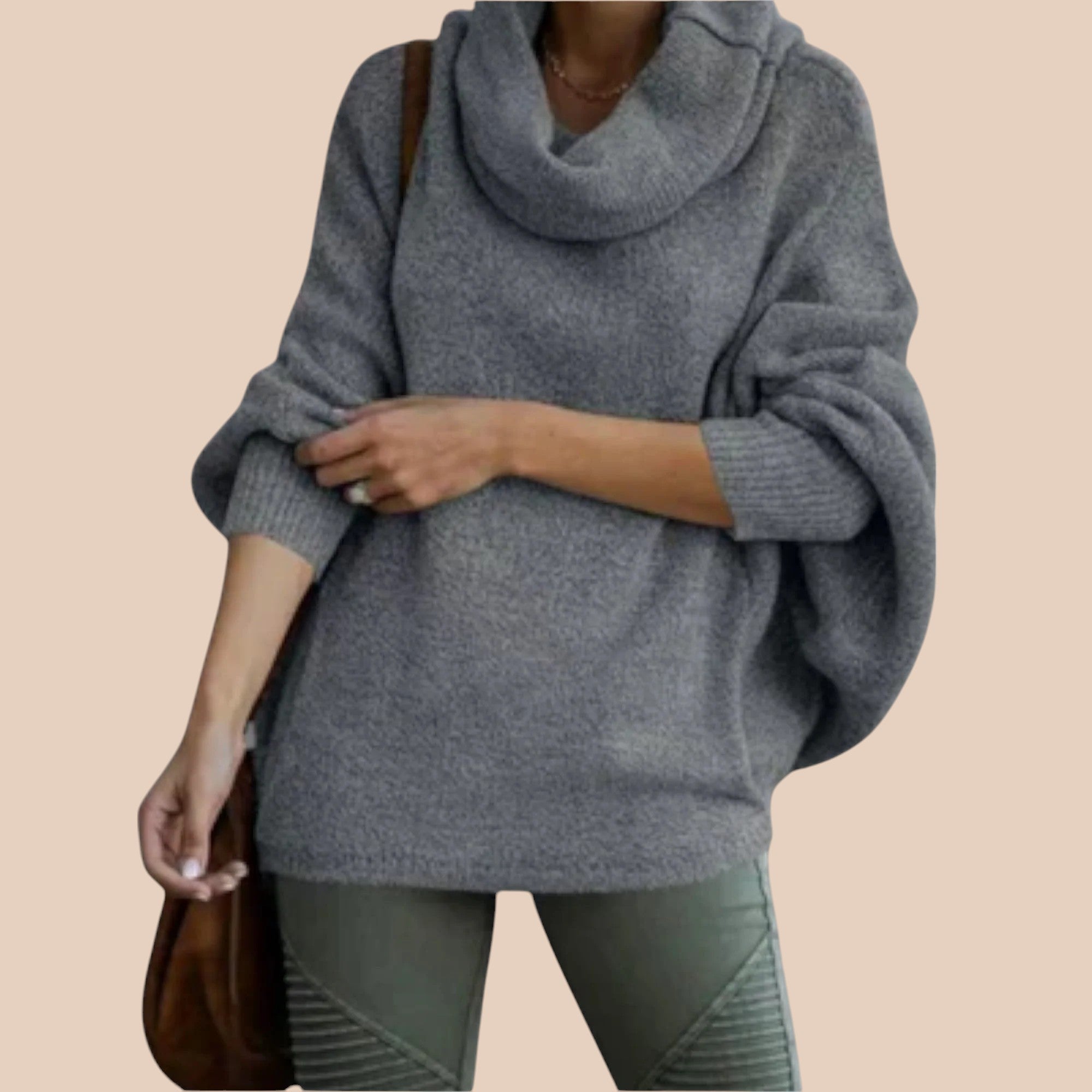 Camisola Elegante para Mulher com Padrão de Tartaruga