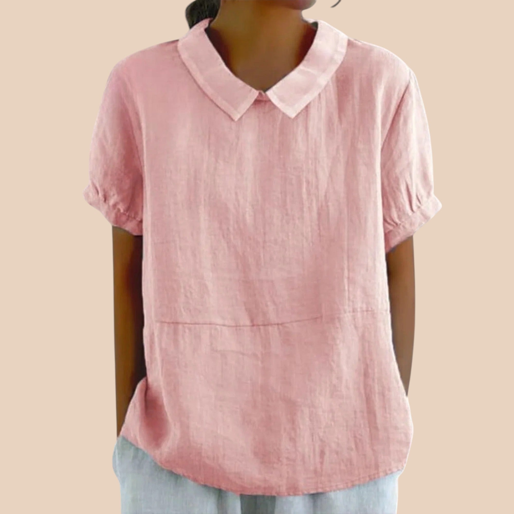 Lia - Blusa de manga curta