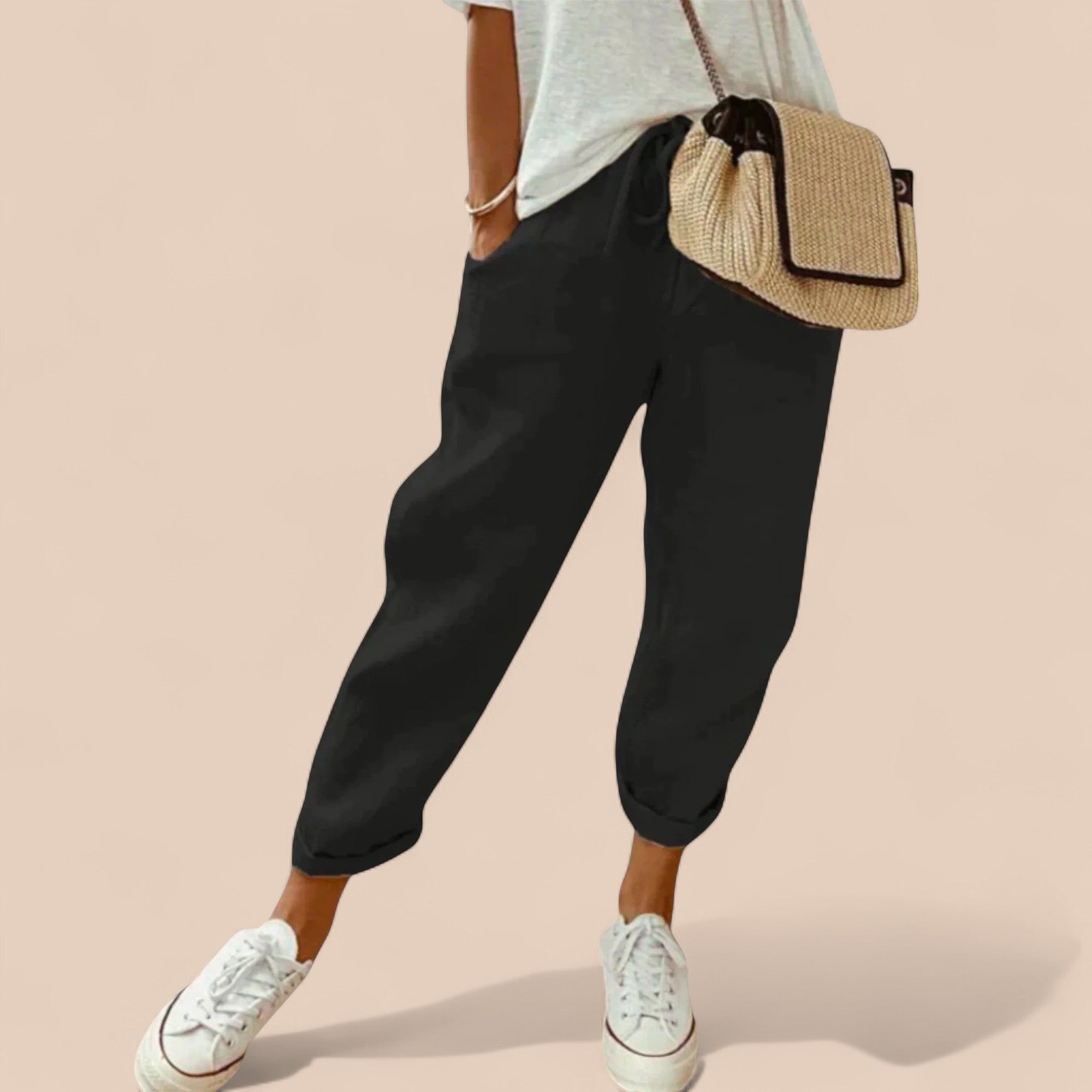 Calça de Linho Moderna e Casual