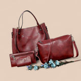 Nivra - Conjunto de Bolsas Vintage com 4 Peças