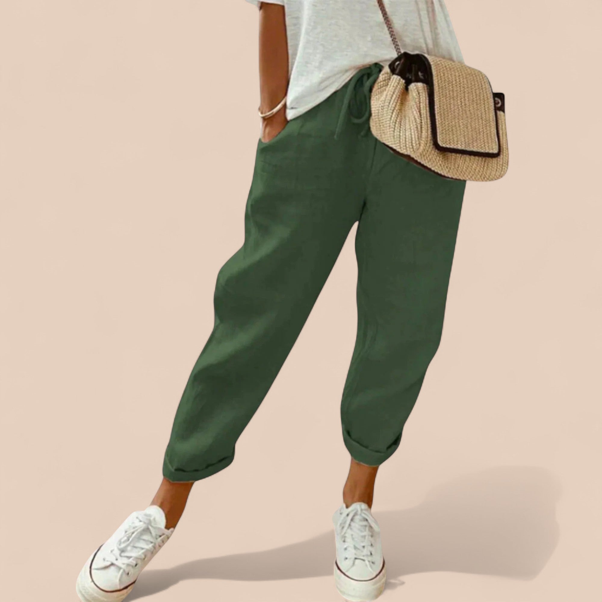 Calça de Linho Moderna e Casual
