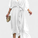 Monica - Vestido midi em chiffon