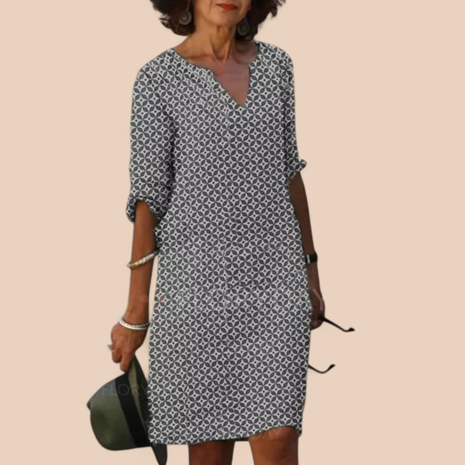 Silvia - Vestido solto de Primavera