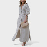 Teresa - Vestido maxi com decote em V